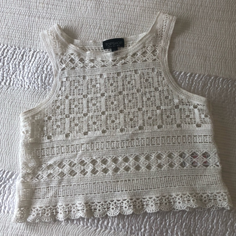 Topshop Crochet Tank